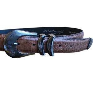 Richard Gampel Paris Women's Brown Leather Belt